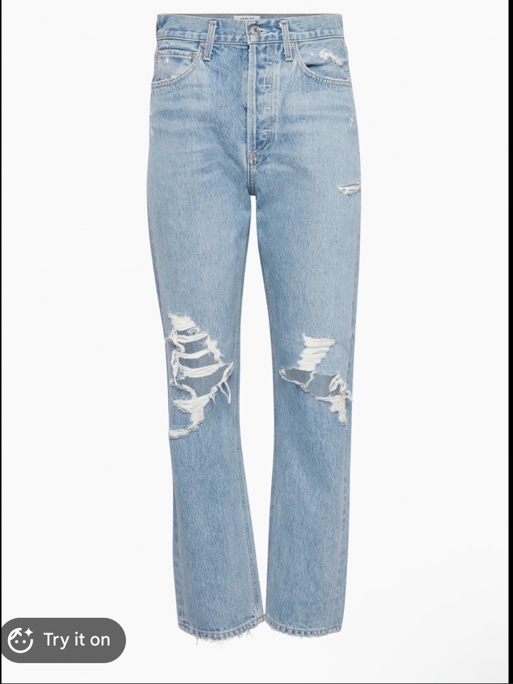 Agolde Light Wash 90’s Style Jeans